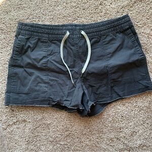 Vuori Womens Vintage Ripstop Shorts XL Extra Large Charcoal Gray VW385 Pockets